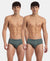 Super Combed Cotton Rib Solid Brief with StayFresh Treatment - Balsam Green (Pack of 2)