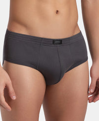 Super Combed Cotton Rib Solid Brief with StayFresh Treatment - Magnet (Pack of 2)