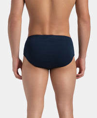 Super Combed Cotton Rib Solid Brief with StayFresh Treatment - Pageant Blue (Pack of 2)