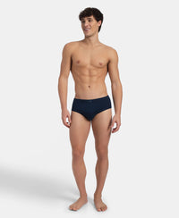 Super Combed Cotton Rib Solid Brief with StayFresh Treatment - Pageant Blue (Pack of 2)