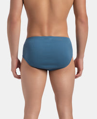 Super Combed Cotton Rib Solid Brief with StayFresh Treatment - Stellar (Pack of 2)