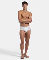 Super Combed Cotton Rib Solid Brief with StayFresh Treatment - White (Pack of 2)