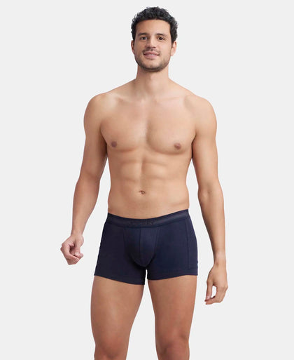Super Combed Cotton Rib Solid Trunk with StayFresh Treatment - Deep Navy-5