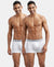 Super Combed Cotton Rib Solid Trunk with StayFresh Treatment - White (Pack of 2)