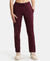 Super Combed Cotton Rich Relaxed Fit Trackpants With Contrast Side Piping and Pockets - Wine Tasting