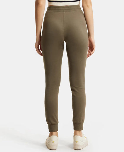 Super Combed Cotton Elastane Stretch Slim Fit Joggers with Side Pockets - Beetle