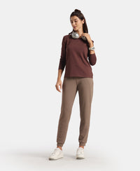 Super Combed Cotton Elastane French Terry Relaxed Fit Joggers With Zipper Pockets - Falcon