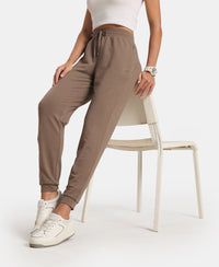 Super Combed Cotton Elastane French Terry Relaxed Fit Joggers With Zipper Pockets - Falcon