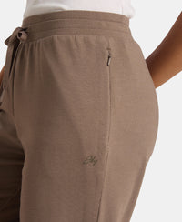 Super Combed Cotton Elastane French Terry Relaxed Fit Joggers With Zipper Pockets - Falcon