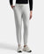 Super Combed Cotton Elastane French Terry Relaxed Fit Joggers With Zipper Pockets - Off White Melange