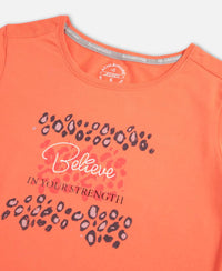 Super Combed Cotton Elastane Stretch Regular Fit Graphic Printed Round Neck Half Sleeve T-Shirt  - Dubarry print050-9