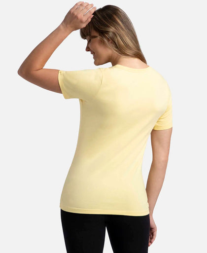 Super Combed Cotton Elastane Stretch Regular Fit Graphic Printed Round Neck Half Sleeve T-Shirt  - Pineapple Slice Assorted Prints-3
