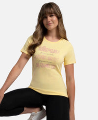 Super Combed Cotton Elastane Stretch Regular Fit Graphic Printed Round Neck Half Sleeve T-Shirt  - Pineapple Slice Assorted Prints-5
