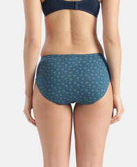 High Coverage Super Combed Cotton Hipster With Concealed Waistband and StayFresh Treatment - Dark Prints (Pack of 5)