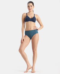 High Coverage Super Combed Cotton Hipster With Concealed Waistband and StayFresh Treatment - Dark Prints (Pack of 5)