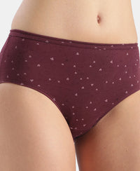 High Coverage Super Combed Cotton Hipster With Concealed Waistband and StayFresh Treatment - Dark Prints (Pack of 5)