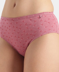 High Coverage Super Combed Cotton Hipster With Concealed Waistband and StayFresh Treatment - Dark Prints (Pack of 5)