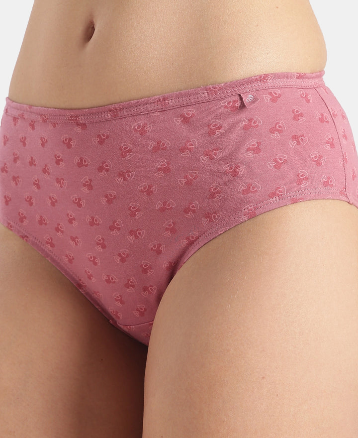 High Coverage Super Combed Cotton Hipster With Concealed Waistband and StayFresh Treatment - Dark Prints (Pack of 5)