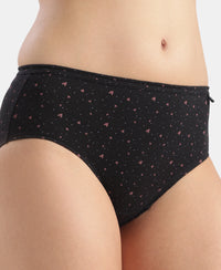 High Coverage Super Combed Cotton Hipster With Concealed Waistband and StayFresh Treatment - Dark Prints (Pack of 5)