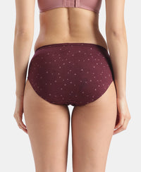 High Coverage Super Combed Cotton Hipster With Concealed Waistband and StayFresh Treatment - Dark Prints (Pack of 5)