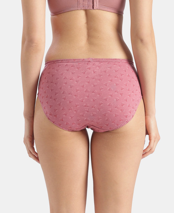 High Coverage Super Combed Cotton Hipster With Concealed Waistband and StayFresh Treatment - Dark Prints (Pack of 5)