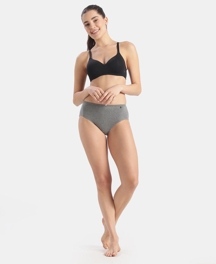 High Coverage Super Combed Cotton Hipster With Concealed Waistband and StayFresh Treatment - Dark Assorted (Pack of 5)