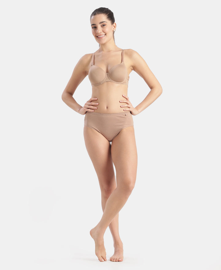 High Coverage Super Combed Cotton Hipster With Concealed Waistband and StayFresh Treatment - Dark Assorted (Pack of 5)