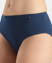 High Coverage Super Combed Cotton Hipster With Concealed Waistband and StayFresh Treatment - Dark Assorted (Pack of 5)