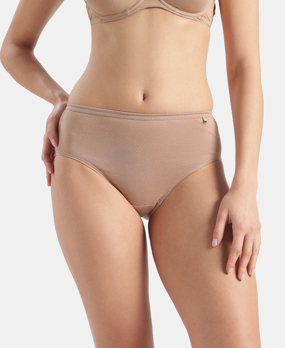 High Coverage Super Combed Cotton Hipster With Concealed Waistband and StayFresh Treatment - Dark Assorted (Pack of 5)