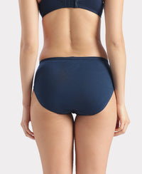 High Coverage Super Combed Cotton Hipster With Concealed Waistband and StayFresh Treatment - Dark Assorted (Pack of 5)