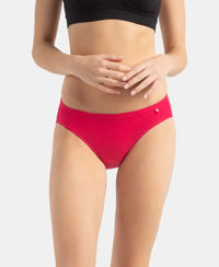 Medium Coverage Super Combed Cotton Bikini With Concealed Waistband and StayFresh Treatment - Dark Assorted (Pack of 5)