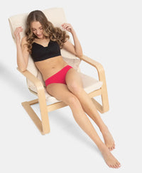 Medium Coverage Super Combed Cotton Bikini With Concealed Waistband and StayFresh Treatment - Dark Assorted (Pack of 5)