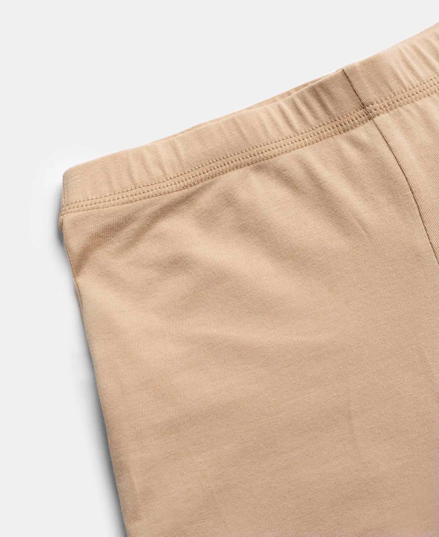 High Coverage Super Combed Cotton Elastane Stretch Shorties With Concealed Waistband - Skin-10