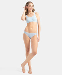 Super Combed Cotton Elastane Stretch Slip On Lounge Bra With StayFresh Treatment - Angel Falls