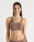 Super Combed Cotton Elastane Stretch Slip On Lounge Bra With StayFresh Treatment - Deep Taupe