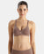 Wirefree Non Padded Super Combed Cotton Elastane Stretch Everyday Bra with Ultrasoft and Durable Underband - Deep Taupe