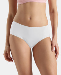 High Coverage Micro Modal Elastane Stretch Hipster with Ultrasoft Concealed Waistband - Chicory Coffee & White (Pack of 2)