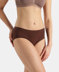 High Coverage Micro Modal Elastane Stretch Hipster With Ultrasoft Concealed Waistband - Chicory Coffee
