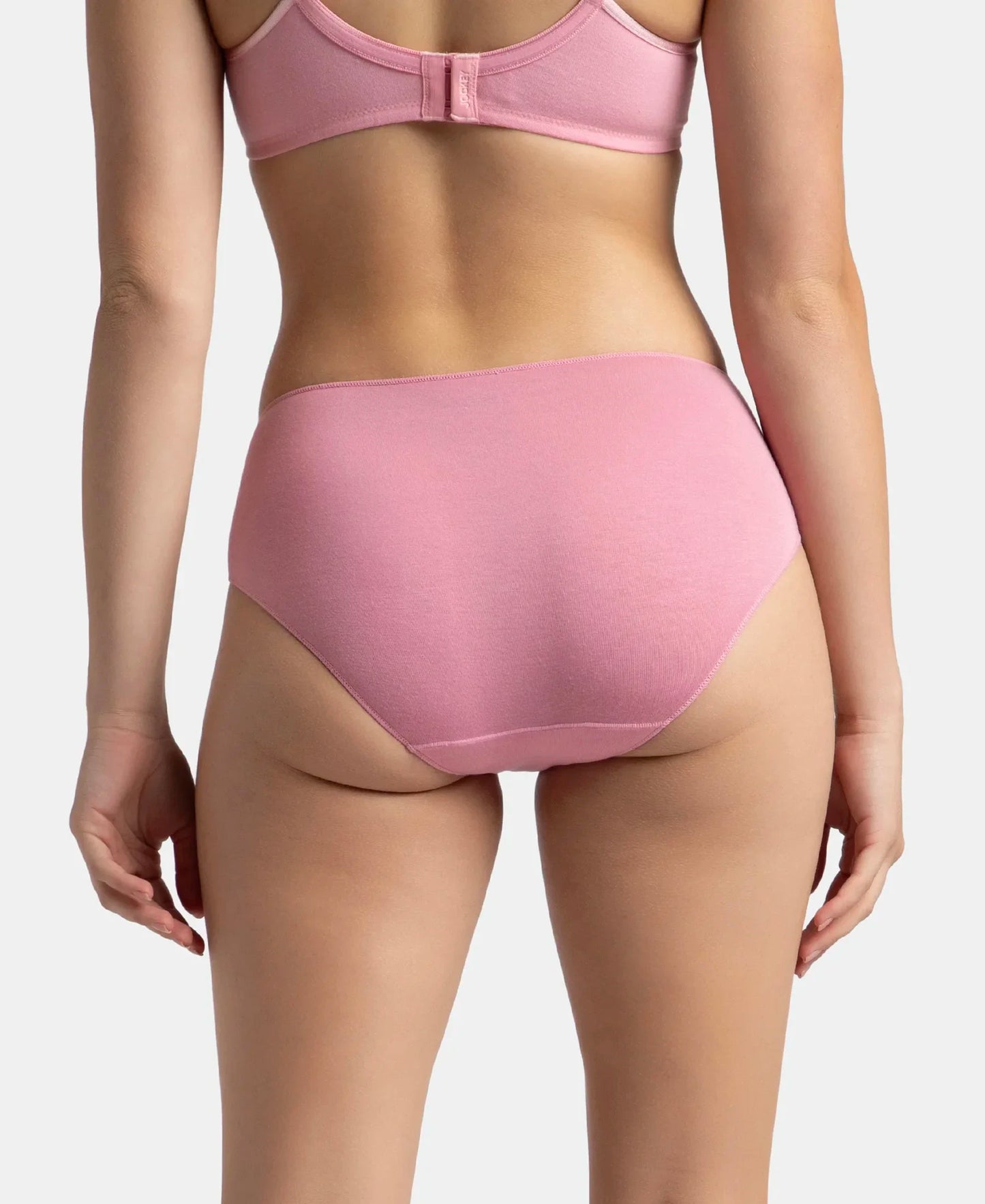 High Coverage Micro Modal Elastane Stretch Hipster With Ultrasoft Concealed Waistband - Cashmere Rose & Deep Taupe (Pack of 2)