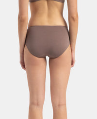 High Coverage Micro Modal Elastane Stretch Hipster With Ultrasoft Concealed Waistband - Cashmere Rose & Deep Taupe (Pack of 2)