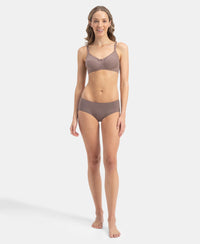 High Coverage Micro Modal Elastane Stretch Hipster With Ultrasoft Concealed Waistband - Cashmere Rose & Deep Taupe (Pack of 2)