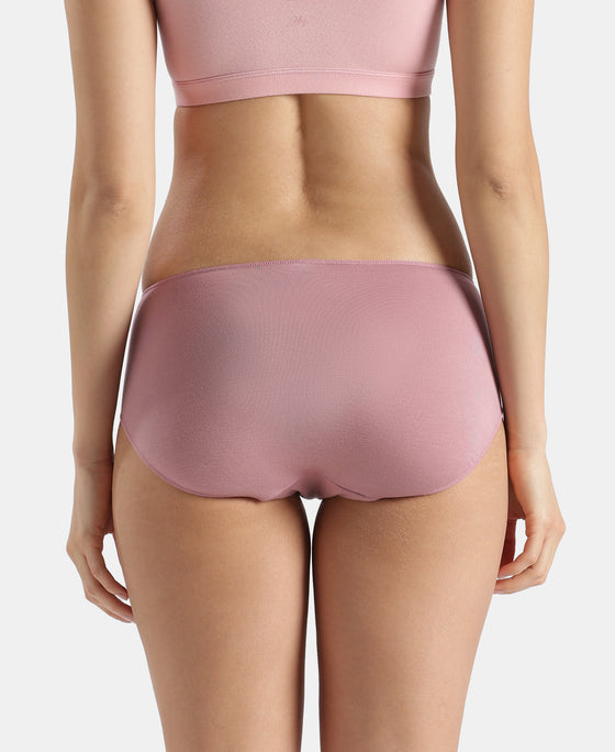 High Coverage Micro Modal Elastane Stretch Hipster With Ultrasoft Concealed Waistband - Lilas