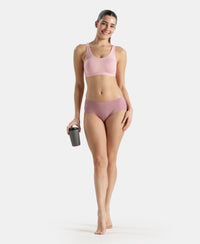 High Coverage Micro Modal Elastane Stretch Hipster With Ultrasoft Concealed Waistband - Lilas