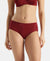 High Coverage Micro Modal Elastane Stretch Hipster With Ultrasoft Concealed Waistband - Pomegranate