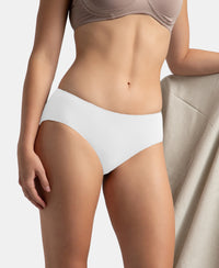 High Coverage Micro Modal Elastane Stretch Hipster With Ultrasoft Concealed Waistband - White