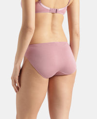 Medium Coverage Micro Modal Elastane Stretch Bikini With Concealed Waistband and StayFresh Treatment - Lilas