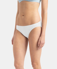 Medium Coverage Micro Modal Elastane Stretch Bikini With Concealed Waistband and StayFresh Treatment - White