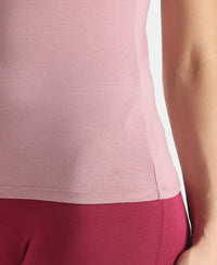 Micro Modal Elastane Stretch Camisole with Adjustable Straps and StayFresh Treatment - Lilas