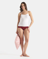 Micro Modal Elastane Stretch Camisole with Adjustable Straps and StayFresh Treatment - White (Pack of 2)