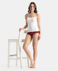Micro Modal Elastane Stretch Camisole with Adjustable Straps and StayFresh Treatment - White (Pack of 2)